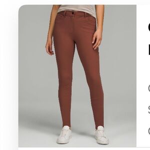 Lululemon Athletica City Sleek Slim Fit High Rise Pant Size 26 Ancient Cooper